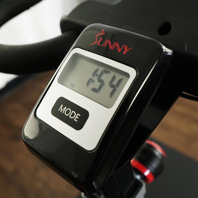 Sunny Health & Fitness Pro II Indoor Cycling Exercise Bike with Device Mount and Advanced Display