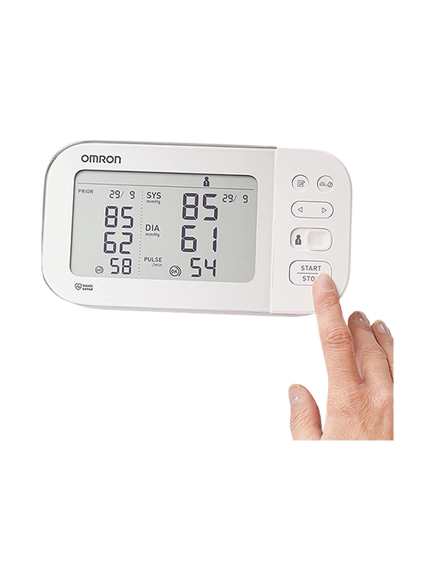 Omron HEM-7361T Bluetooth Digital Blood Pressure Monitor with AFib Indicator (White)