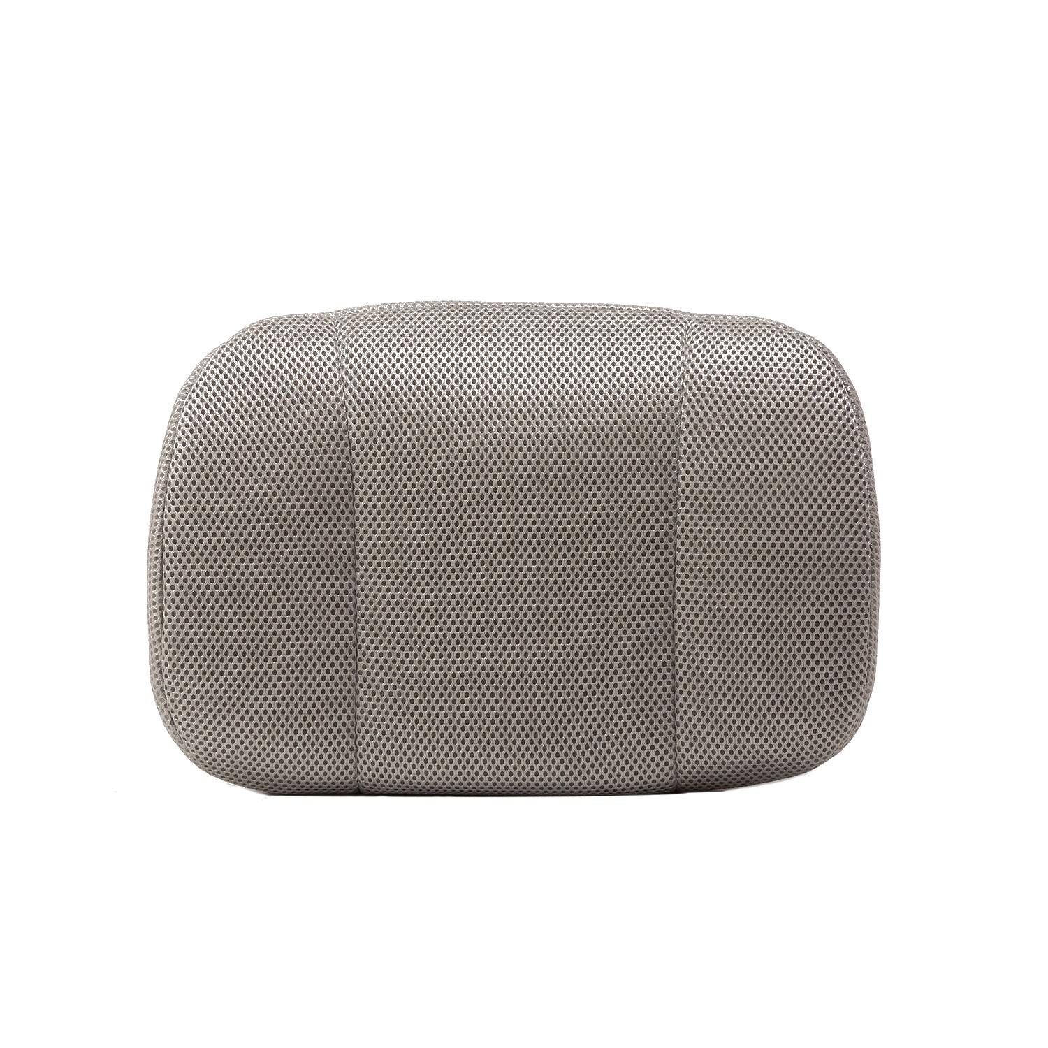 Memory Foam Lumbar Support Pillow for Lower Back Pain Relief, Breathable Back Cushion with Washable 3D Mesh Cover Designed for Office Chair and Car, Grey