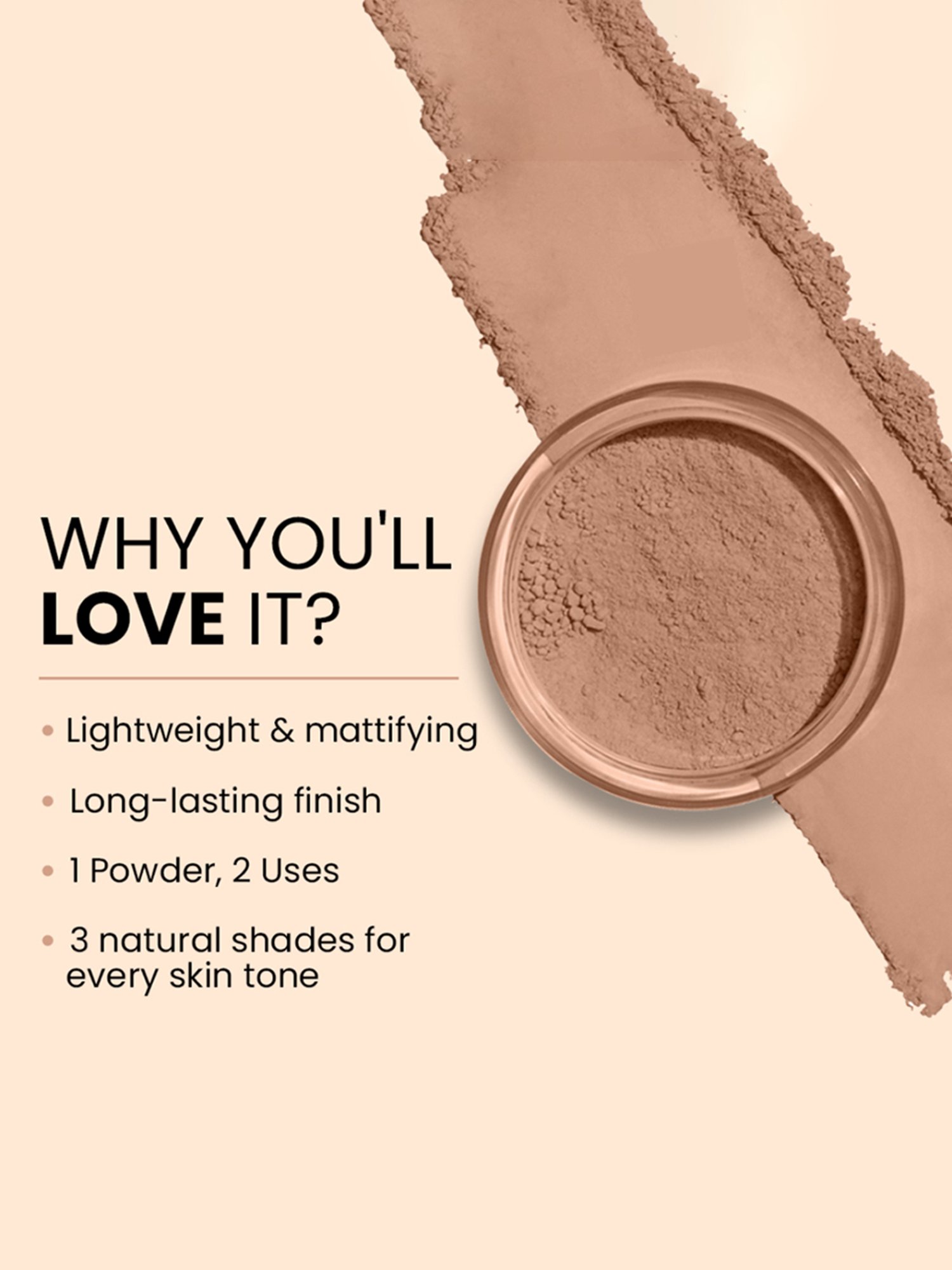Lakme Absolute Loose Finishing Powder Almond - 8 gm