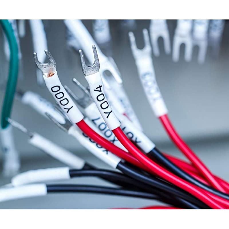 Pack Compatible Label Tape Replacement for DYMO Rhino 18444 Tapes Industrial Permanent Vinyl Label Tapes 12mm Black on White 12 inch x 18 feet Compatible with DYMO Rhino 200 4200 Label Maker