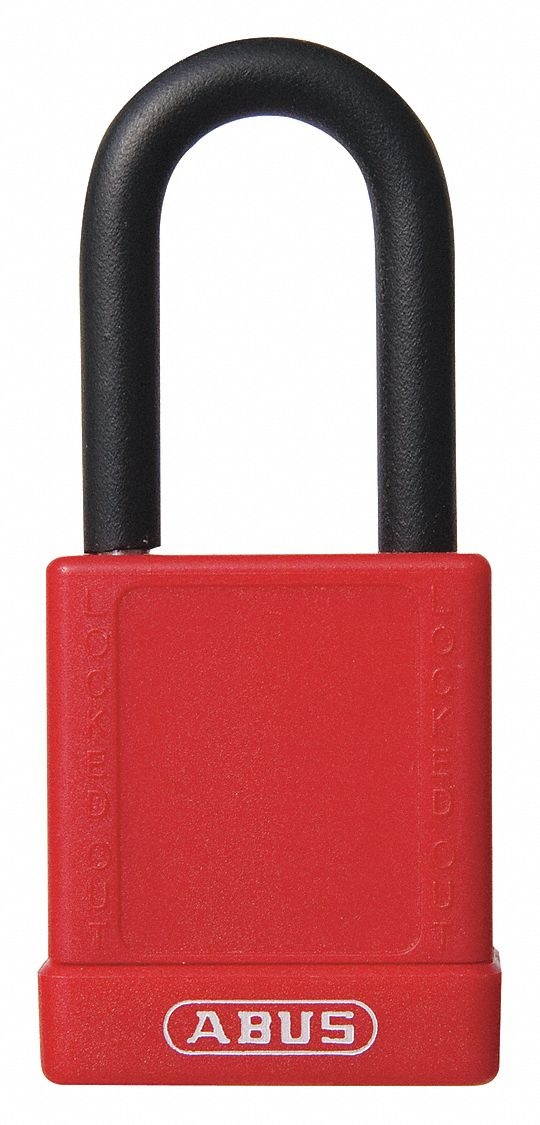 Abus Lockout Padlock,KA,Red,1-3/4"H,PK6  19676