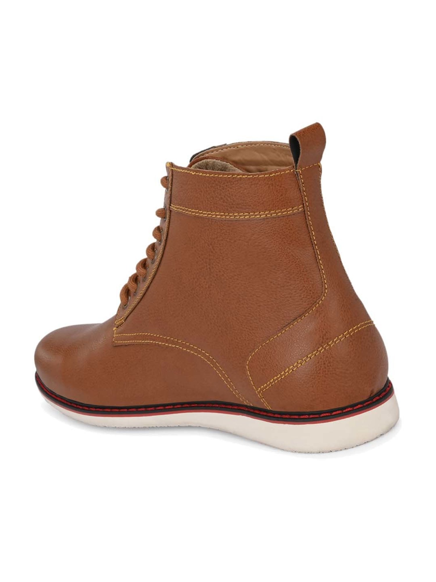El Paso Men's Tan Derby Boots