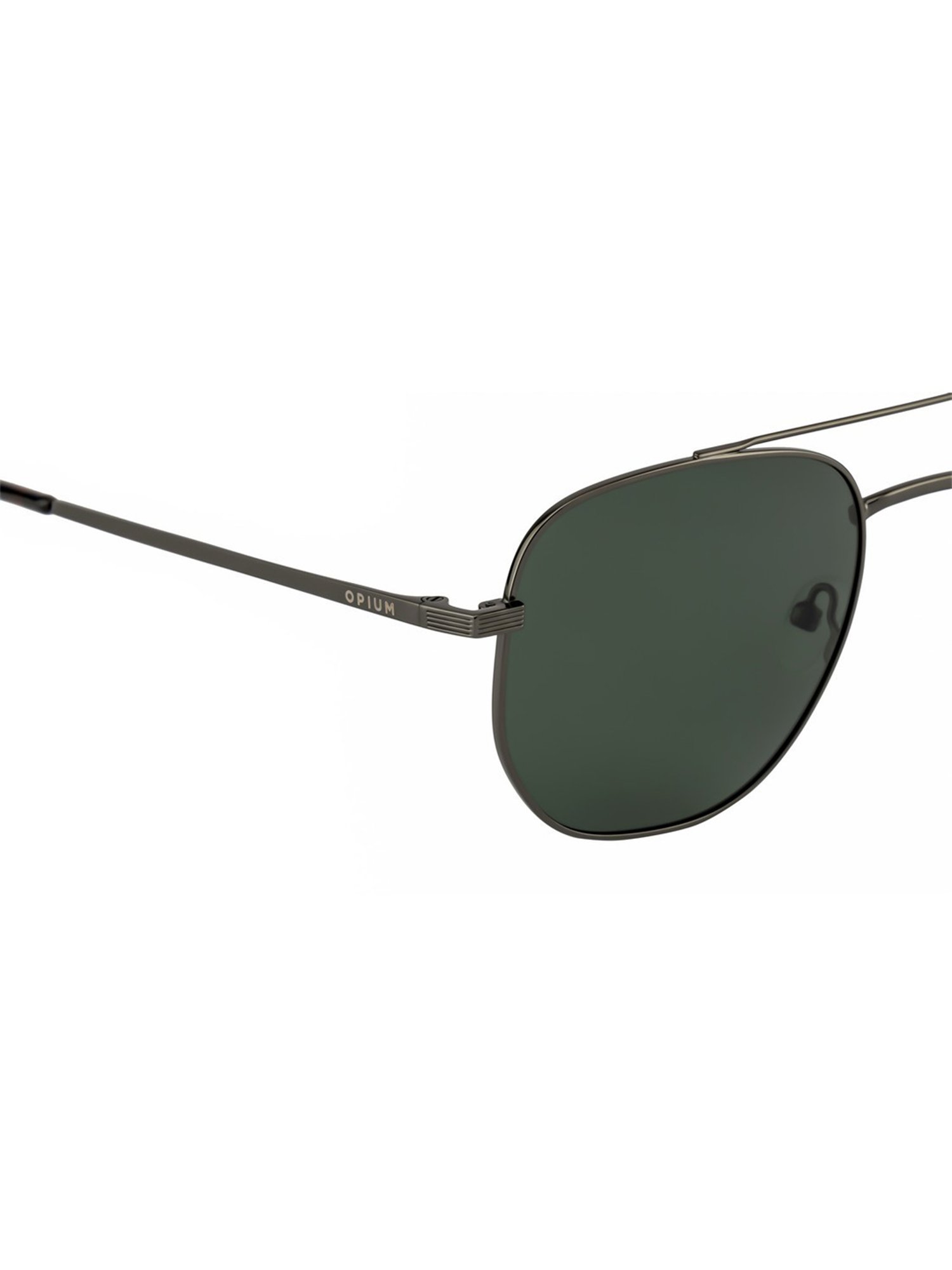 Opium Green Hexagon Polarized Sunglasses for Men
