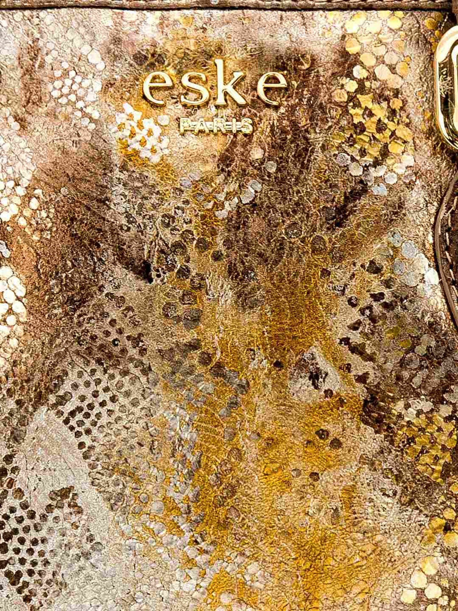 Eske Nela Golden Animal Effect Medium Handbag