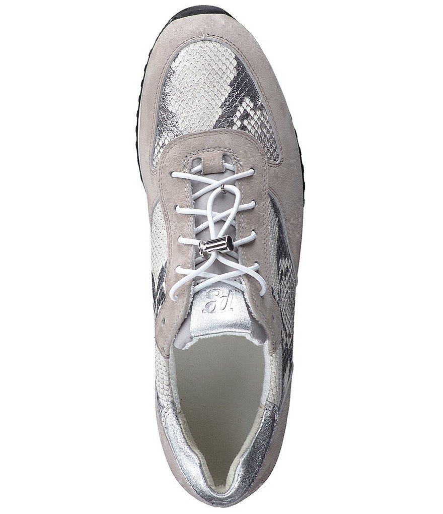 Paul Green Elvis 2021 Leather and Snake Print Sneakers