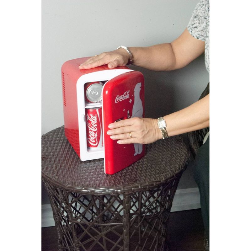 Coca-Cola 0.14 cu ft Personal Refrigerator - Red