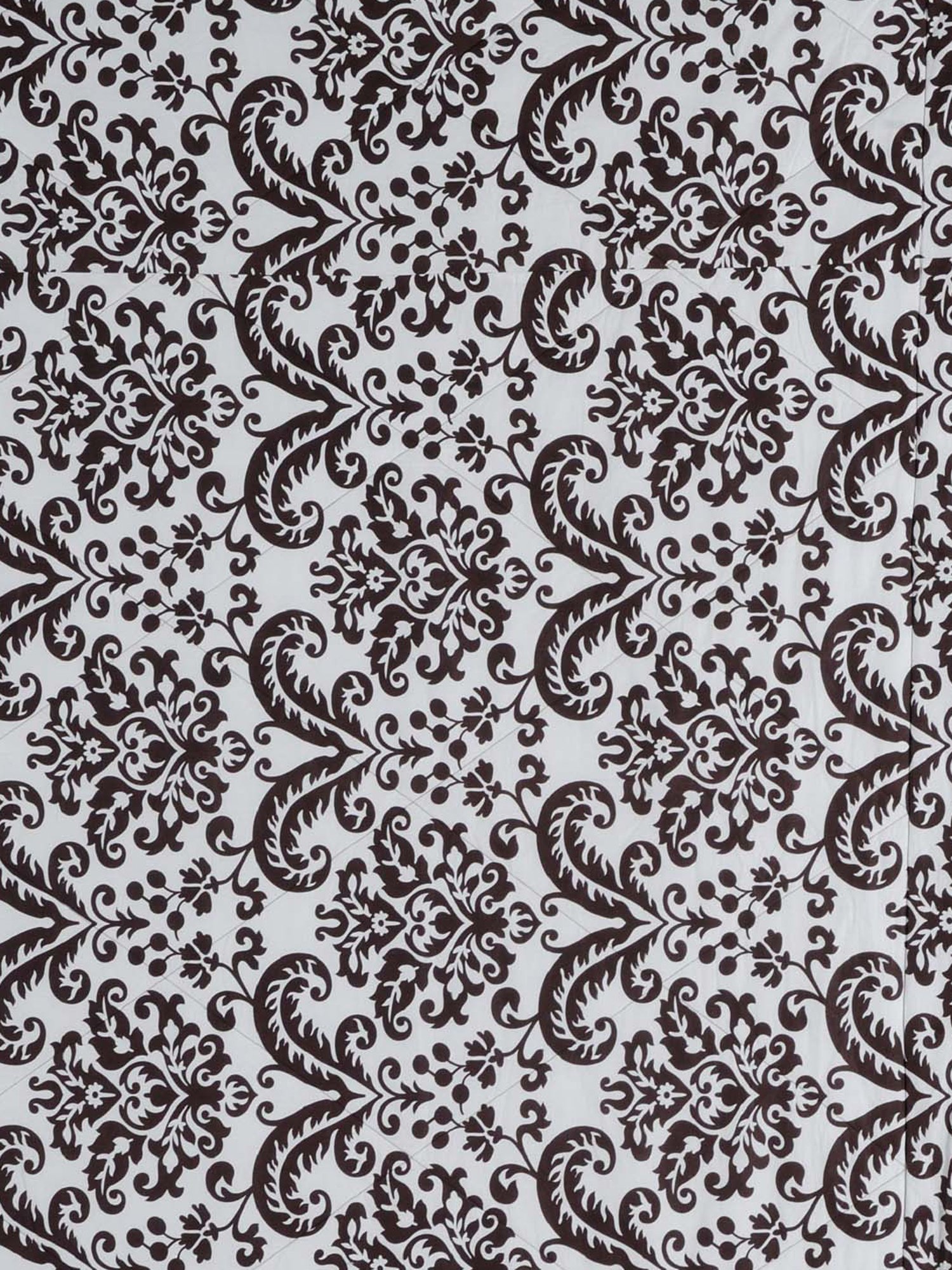 Swayam Brown Eyelet Door Curtain - Single Piece (7 Ft)