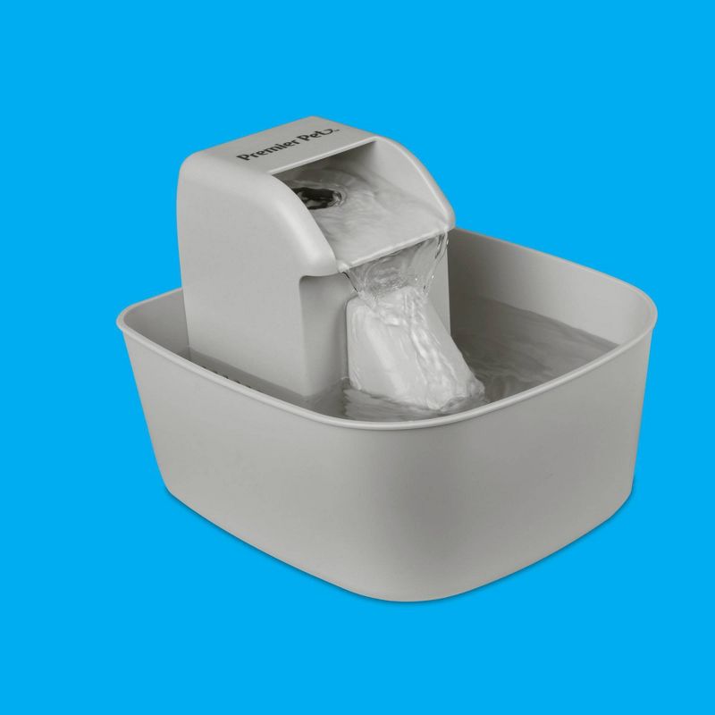 Premier Pet Automatic Pet Fountain for Dogs and Cats - 50oz