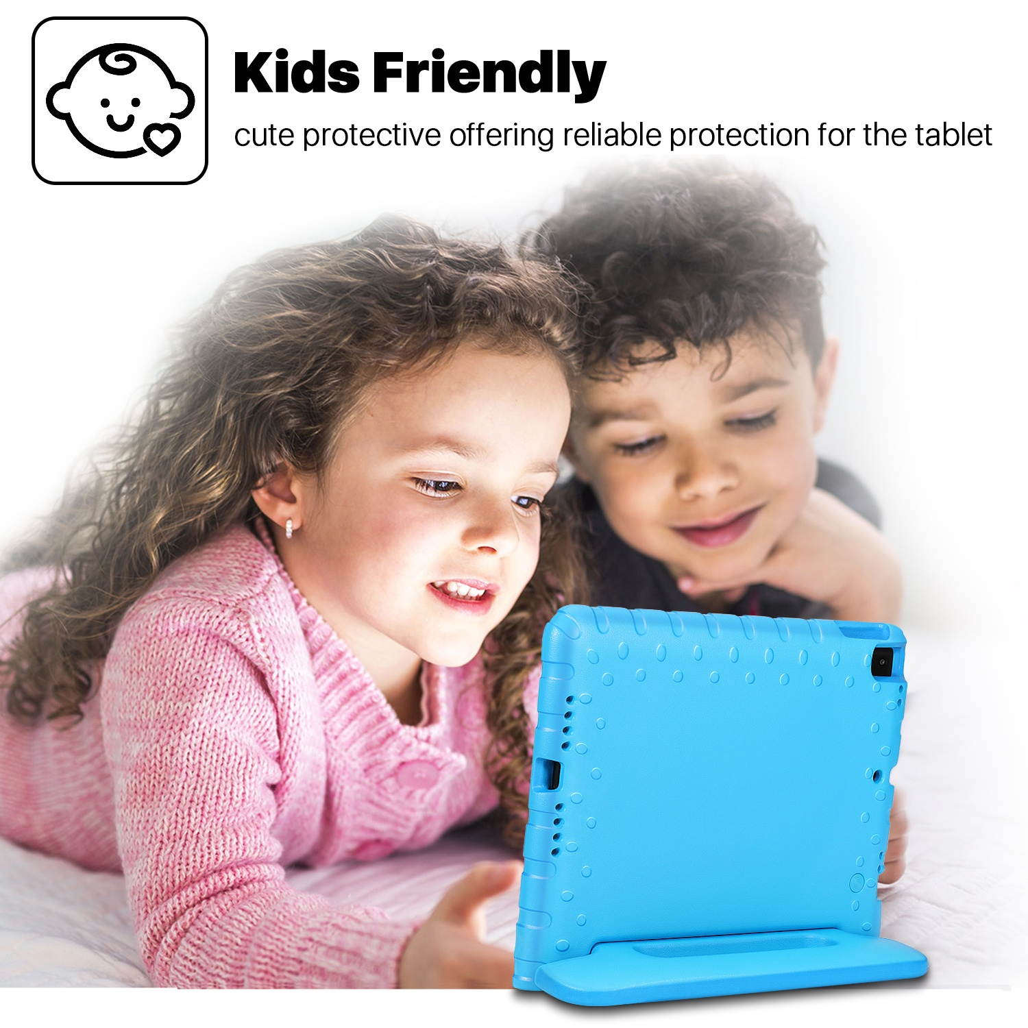 iPad Case 8th Gen 2020 / iPad 7th Generation 10.2" 2019, ShockProof Convertible Handle EVA Kids Friendly Protective Stand Cover Fit for iPad Air 3 10.5" 2019 / iPad Pro 10.5 inch 2019 - Blue