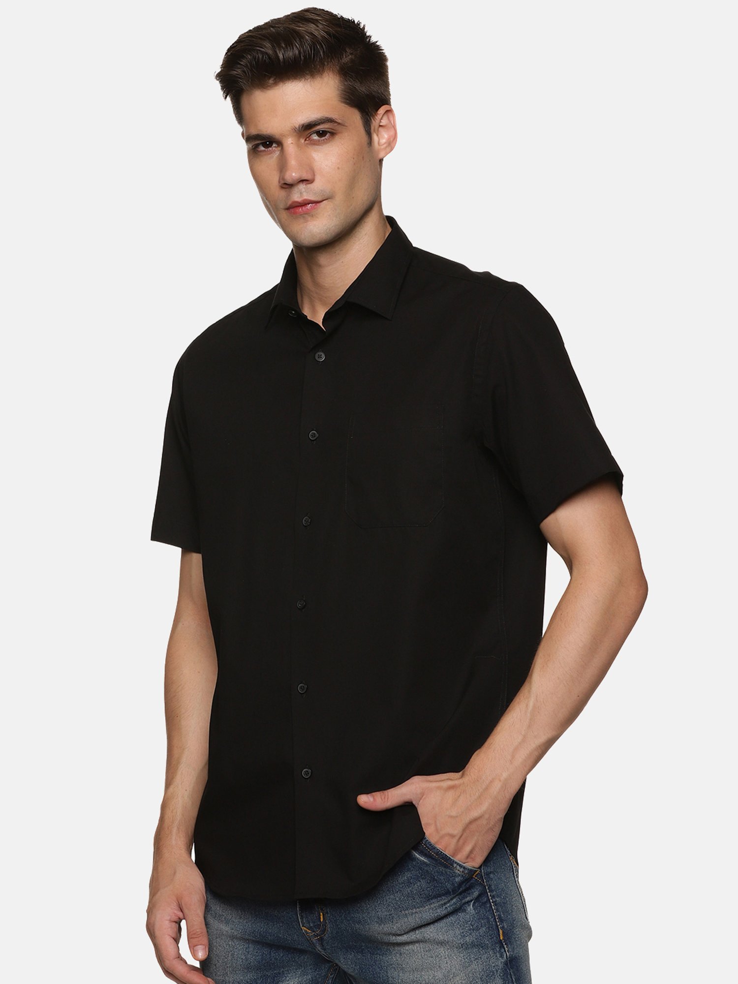 Don Vino Black Regular Fit Shirt