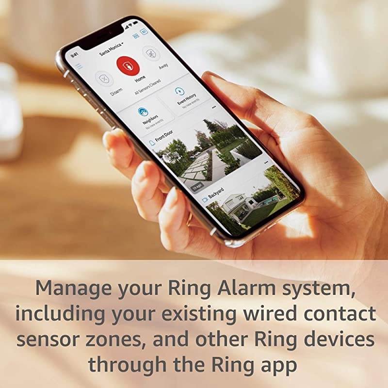 Retrofit Alarm kit with all-new  Alarm 5-piece kit &ndash; existing wired security system required, professional installation recommended