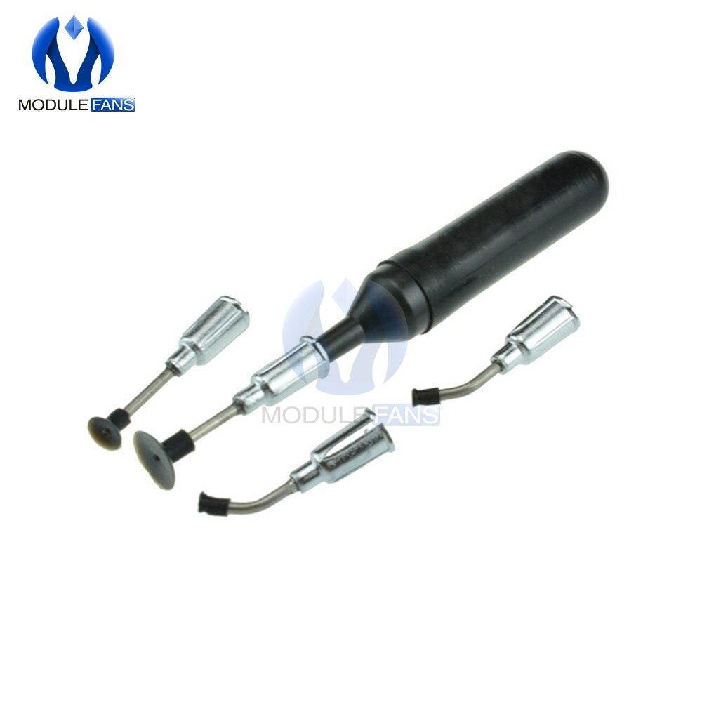 SMD IC Vacuum Sucking Pen Picker Pick Hand Tool 4 Suction Headers for MT-668 top