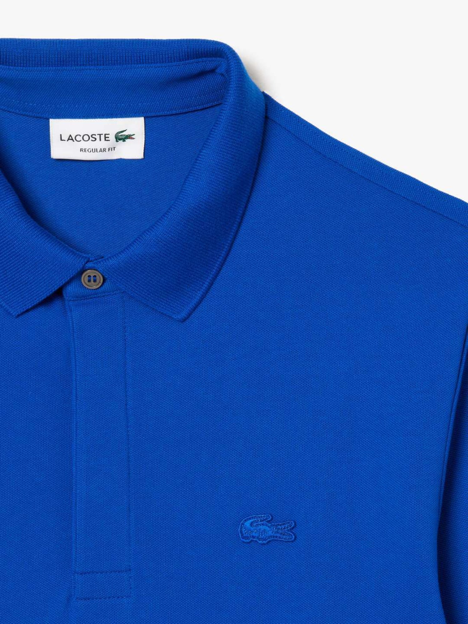 Lacoste Blue Cotton Regular Fit Polo T-Shirt