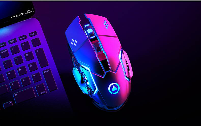 YINDIAO Wireless Gaming Mouse Ergonomic 6 Keys LED 1600 DPI Computer Charge Gamer Mice Silent Mouse for PUBG FPS Game