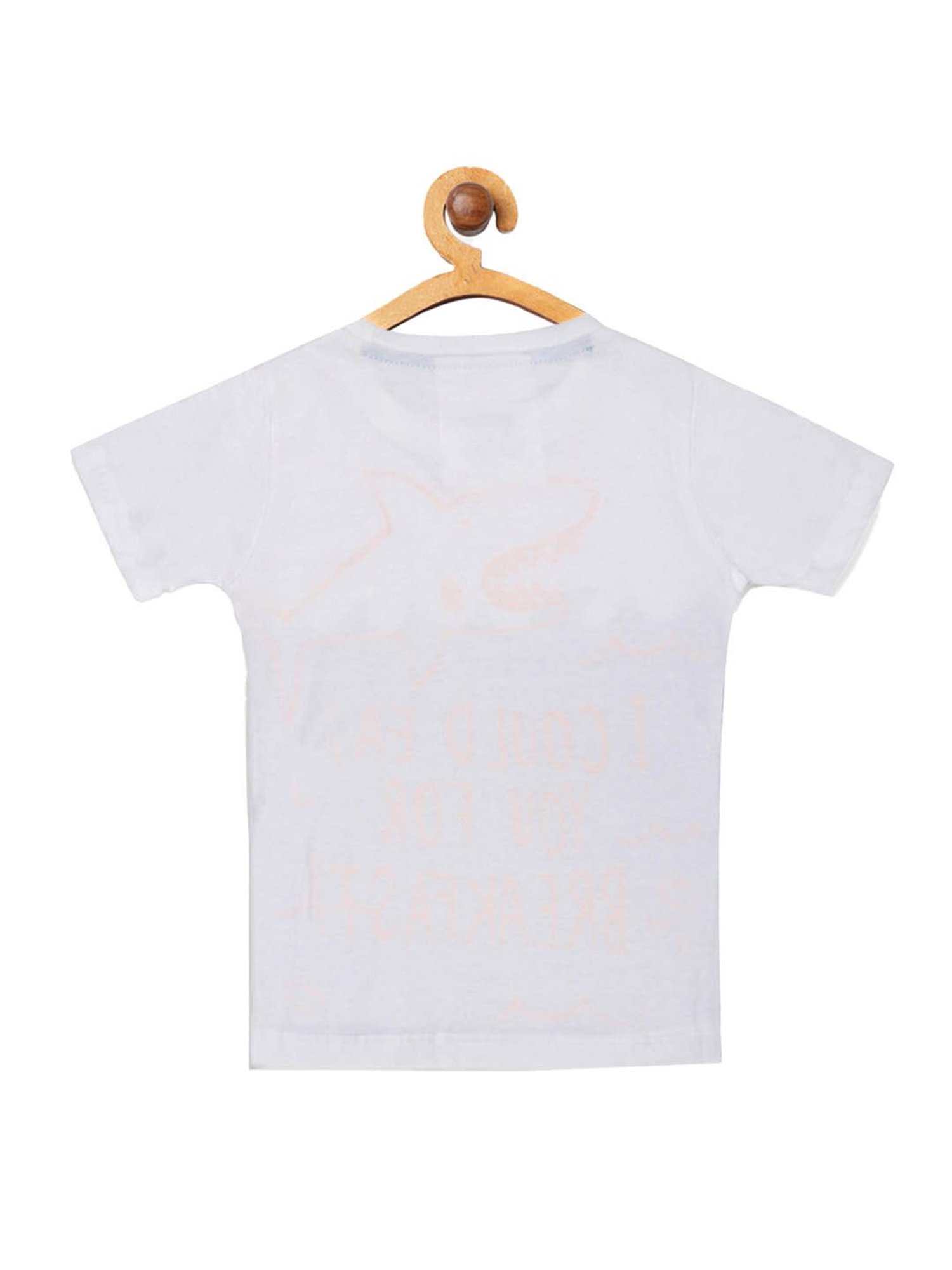 Lazy Shark Kids White & Navy Printed  T-Shirt with  Shorts