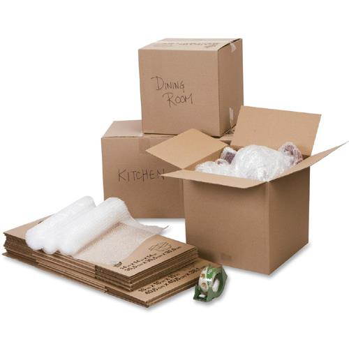 Duck Moving Kit with Bubble Wrap - Heavy Duty - Kraft - Brown