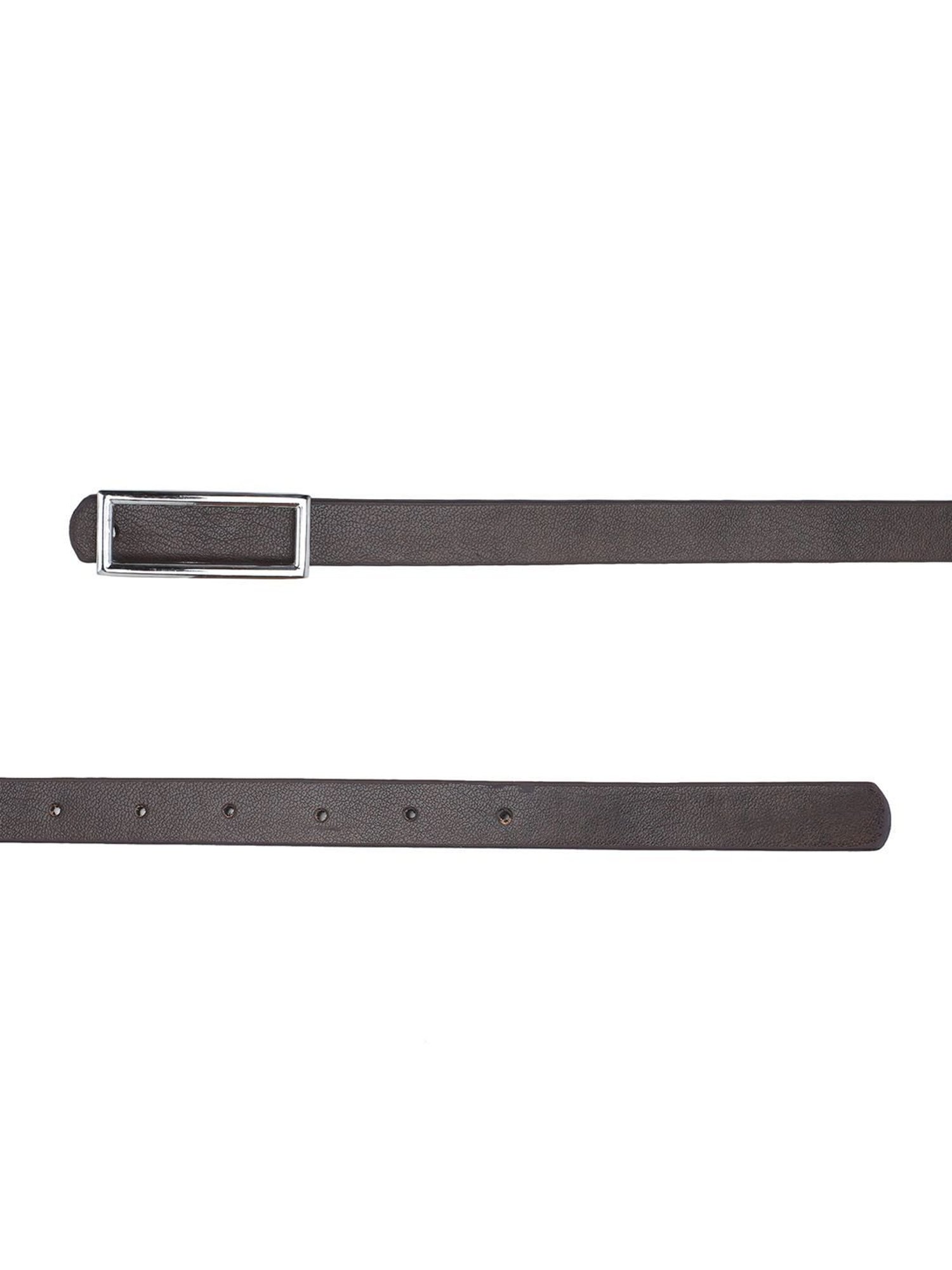 Antony Morato Black Leather Solid Waist Belt