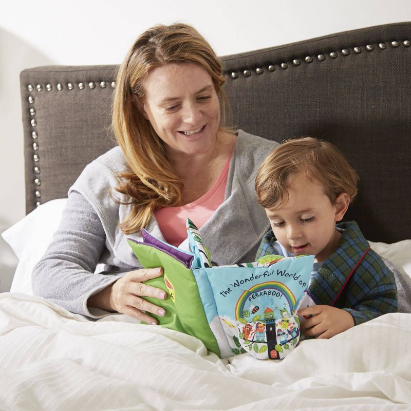 Melissa & Doug Soft Activity Baby Book - The Wonderful World of Peekaboo!