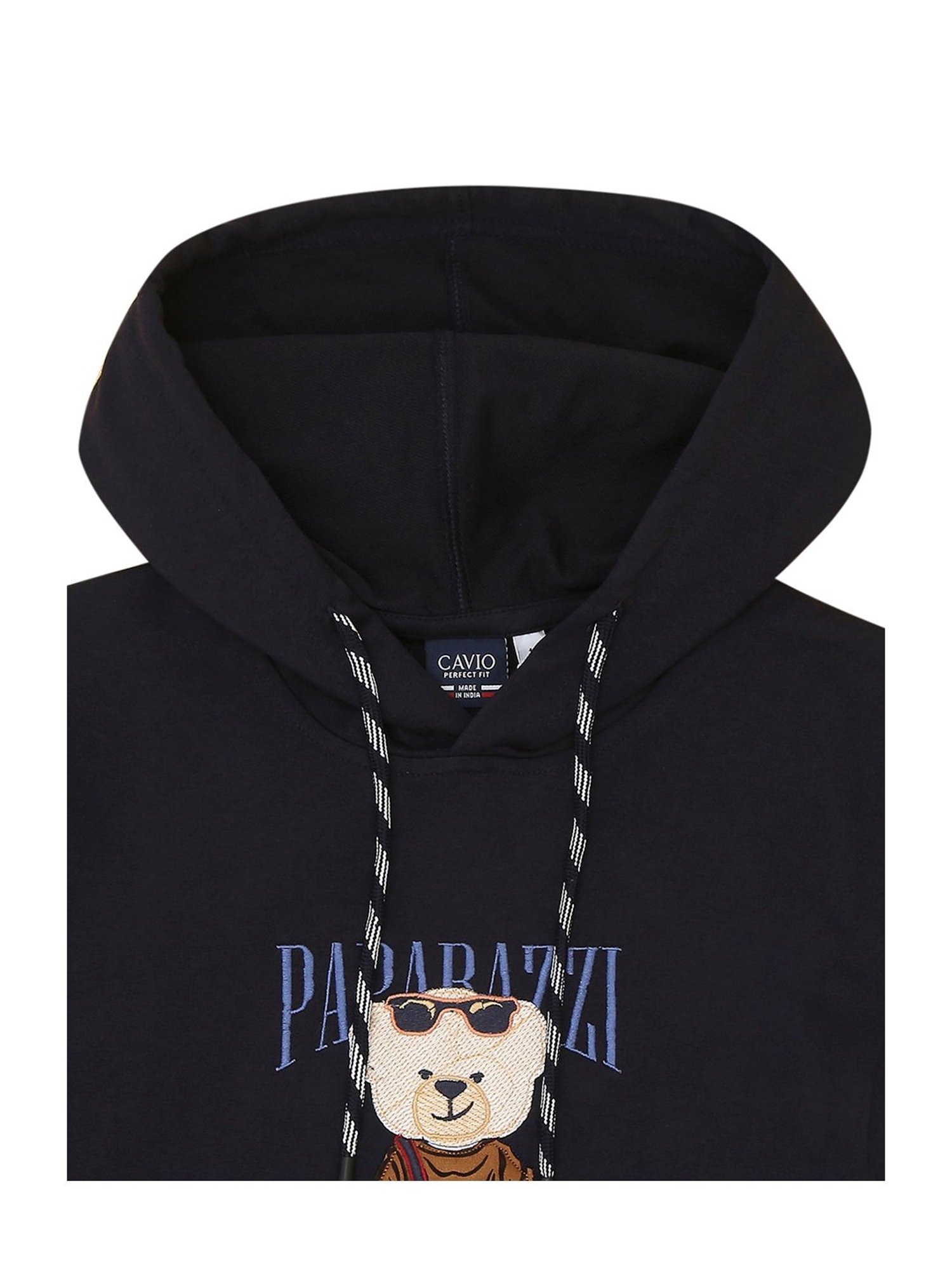 Cavio Boys Navy Applique Full Sleeves T-Shirt