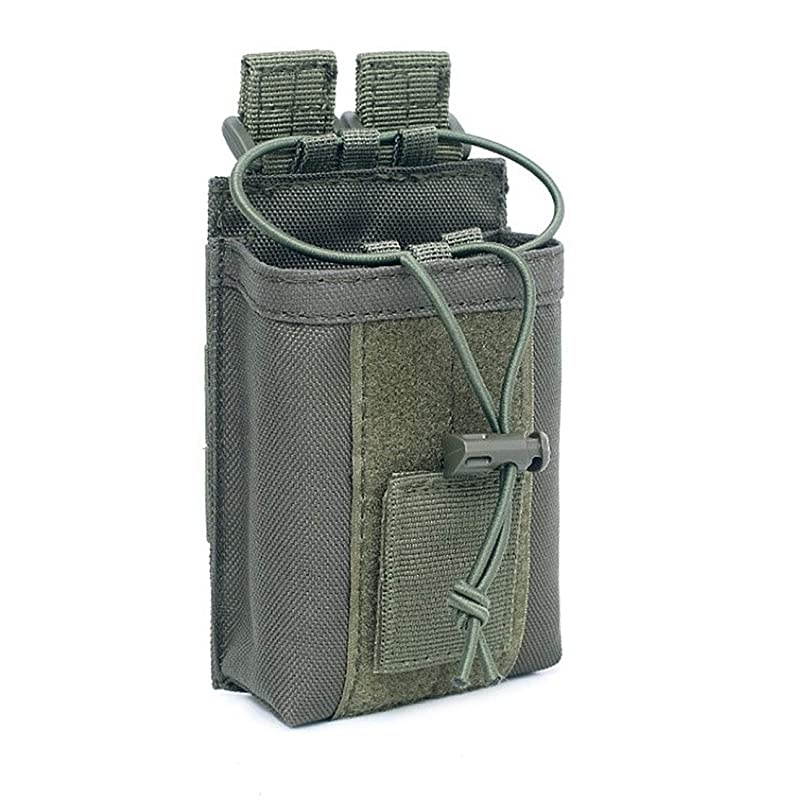1000D Adjustable Molle Tactical Pouch Radio Holster Case Walkie Talkie Holder Duty Belt 53quotx 35quotx 16quot Amy Green