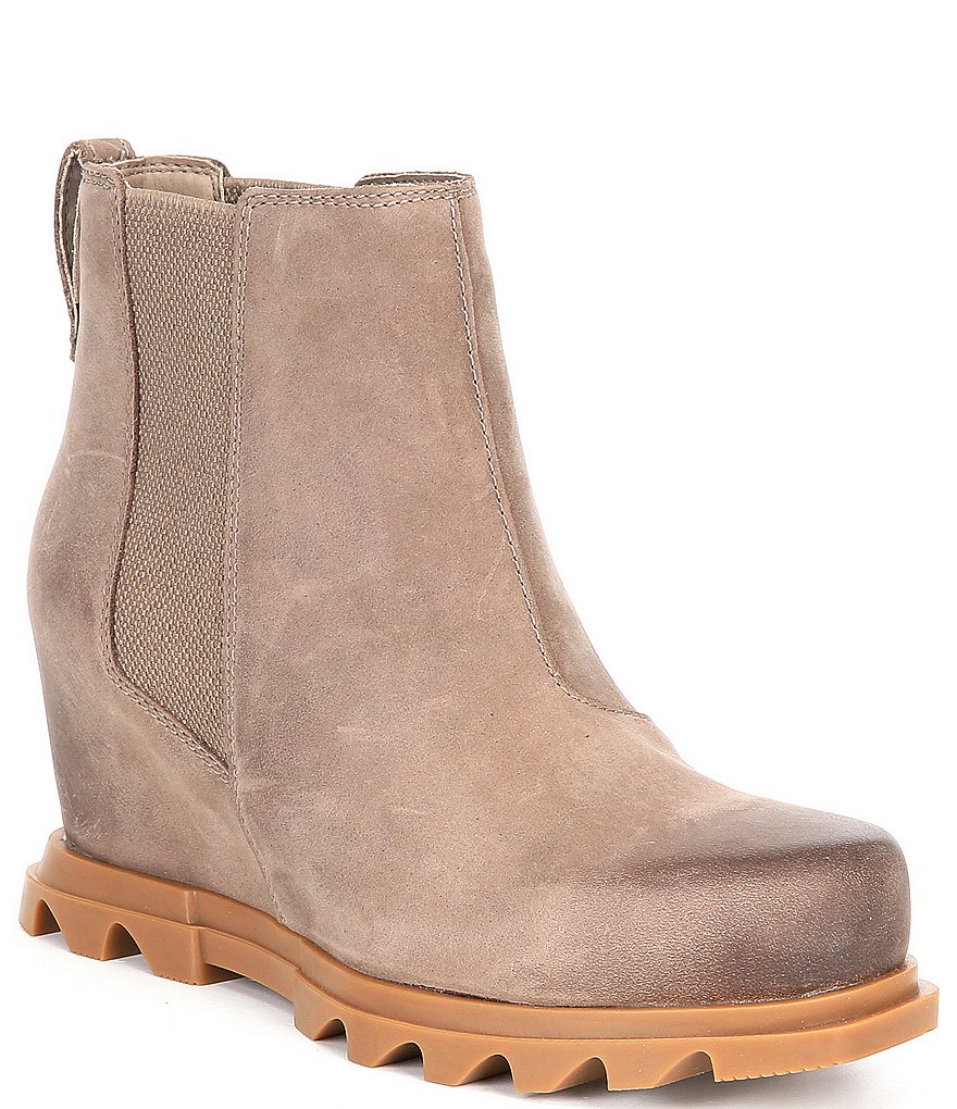 Sorel Joan of Arctic Wedge III Waterproof Leather Chelsea Booties