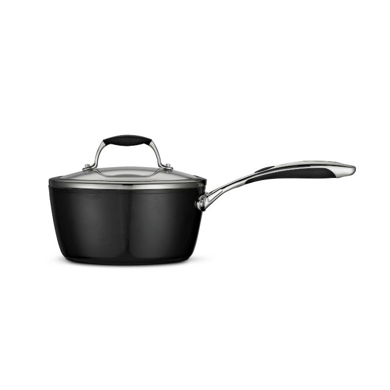 Tramontina Gourmet Ceramica Deluxe 3qt Sauce Pan with Lid Metallic Black