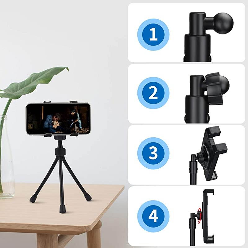 Tripod Mount stand tripodPhone Floor Stand Height Adjustable 20 to 67 Inch Tablet Stand for Pro 129 11 and Others Within 55129 Inch Carrying Case and Mini Stand Includeed