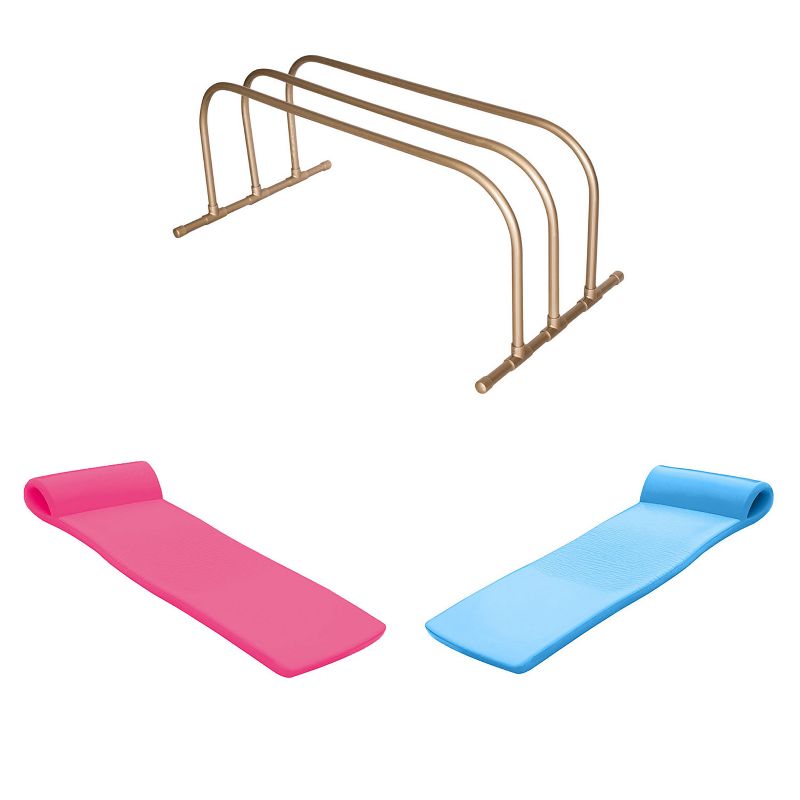 Magic Pool Fountain Water Powered Swimming Pool Fountain Accessory with Color Changing LED Light Bulb for In Ground and Above Ground Pool (2 Pack)