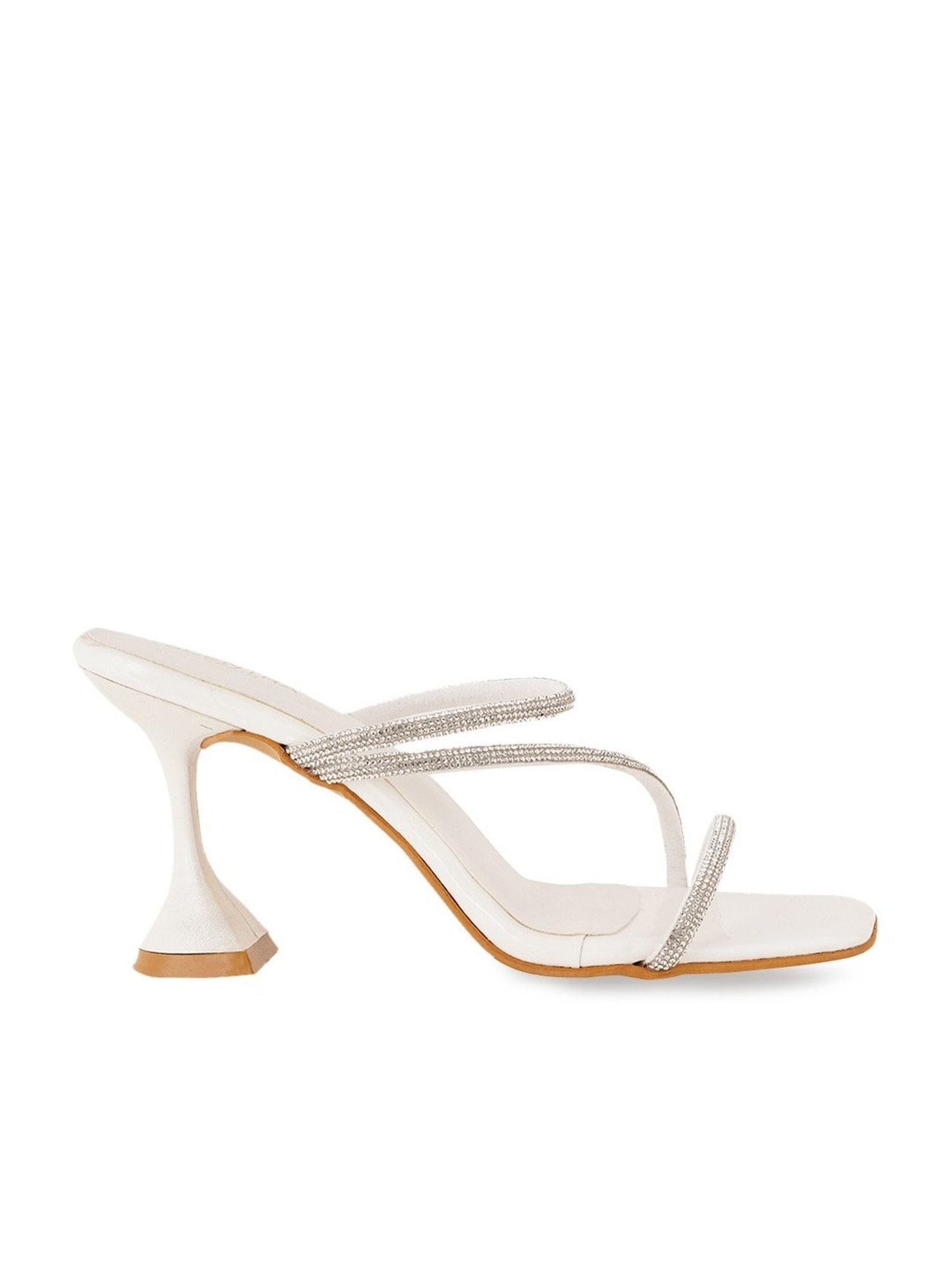 Scentra Women's White Casual Stilettos