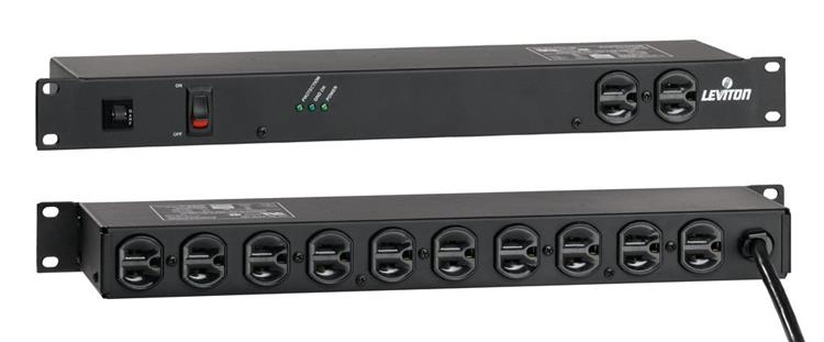 Leviton 5500-192 20-Amp Rack Mount Surge Suppressor