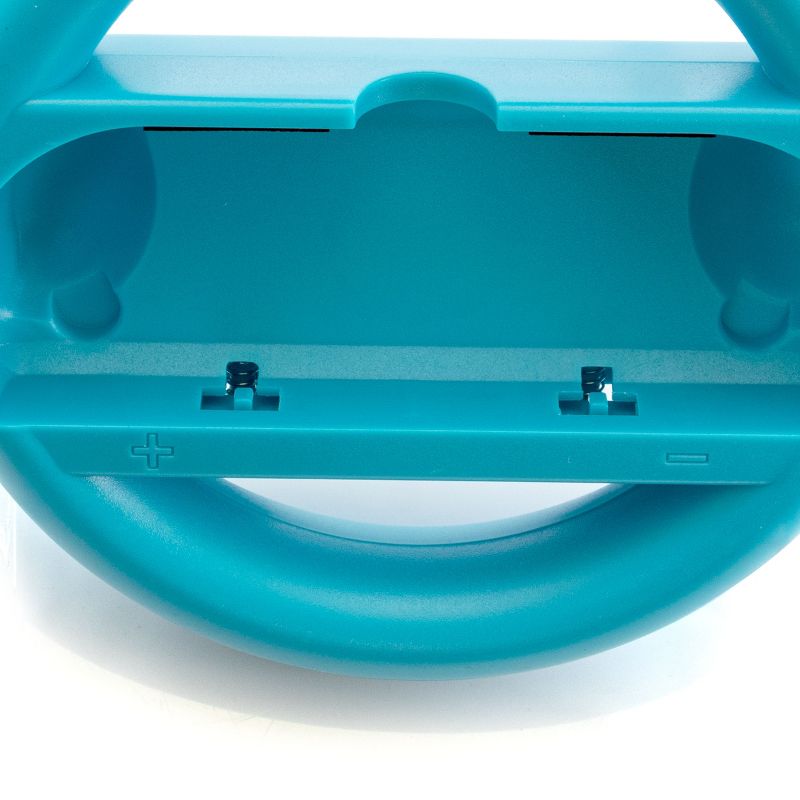 Gamefitz Nintendo Switch 2 Piece Joy-Con Steering Wheel Grip Set in Red and Blue
