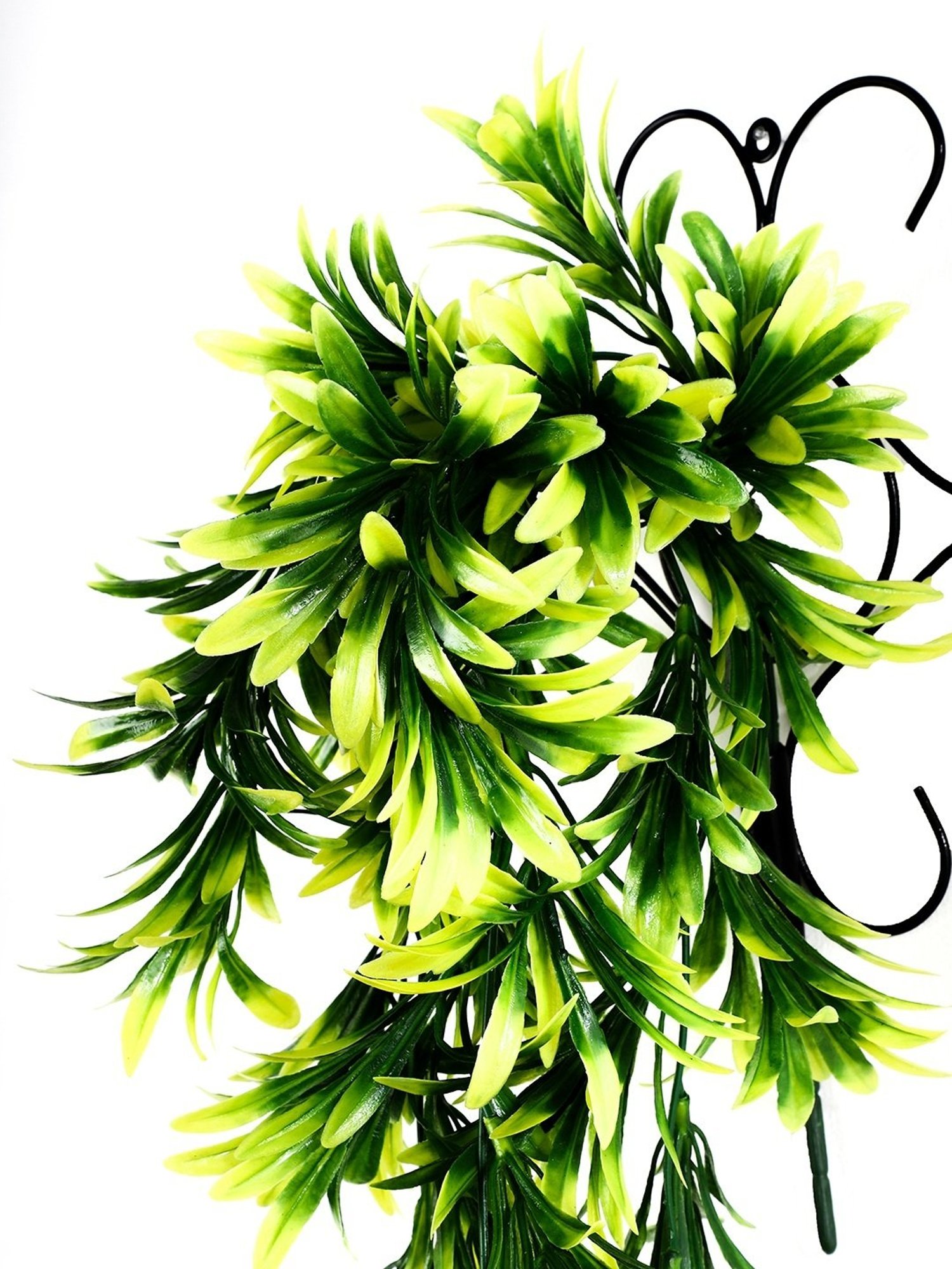 Foliyaj Multicolor Plastic Artificial Vine with Metal Wall Stand