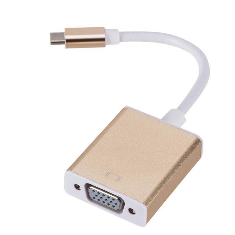 USB-C to VGA Adapter, Bincolo USB 3.1 Type C (Thunderbolt 3) to VGA Converter Compatible with MacBook Pro, New MacBook, MacBook Air 2018, Dell XPS 13/15, Surface Book 2 and More