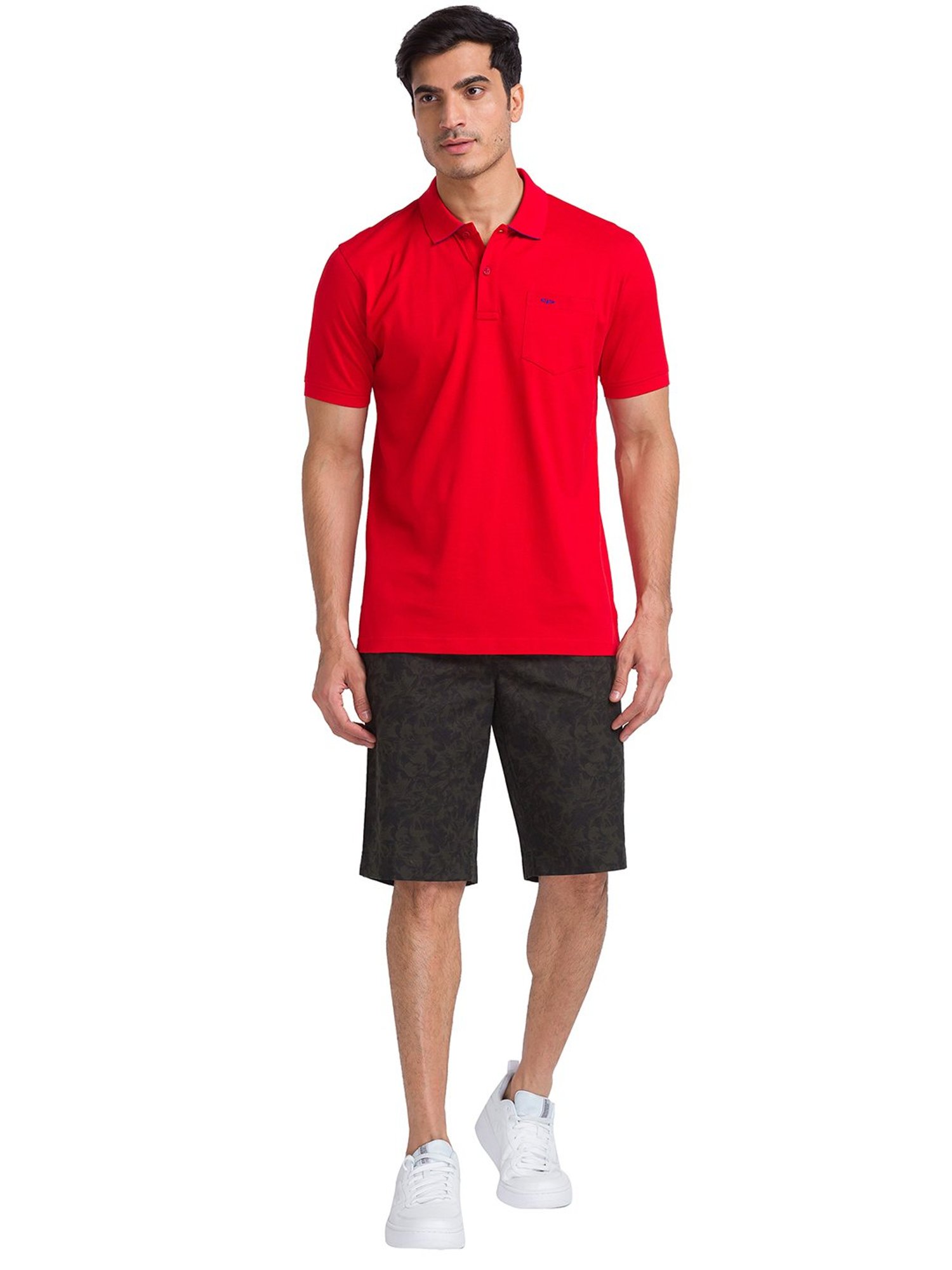 ColorPlus Red Tailored Fit Polo T-Shirt