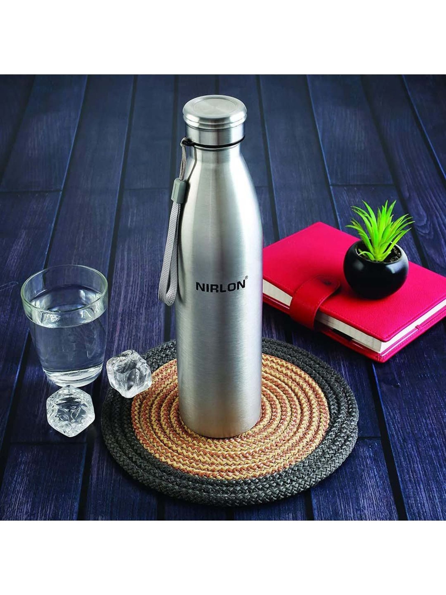 Milton Elfin Silver Stainless Steel Insulated Water Bottle (160 ml) - Set of 1