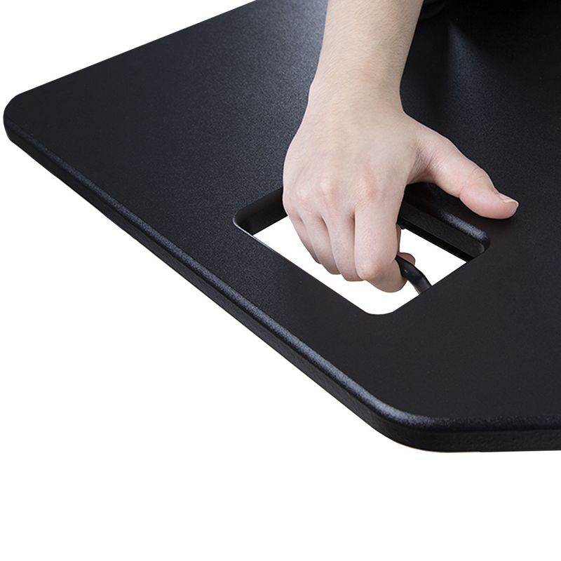 X-Elite Premier Corner Standing Desk Converter with Pneumatic Height Adjustment - Black - Stand Steady