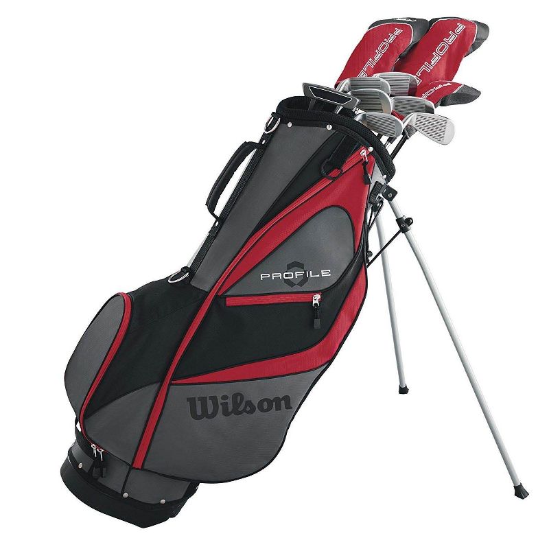 Wilson Men's Golf Club Set + Golf Buddy GPS Range Finder + Golfwith Smart Marker