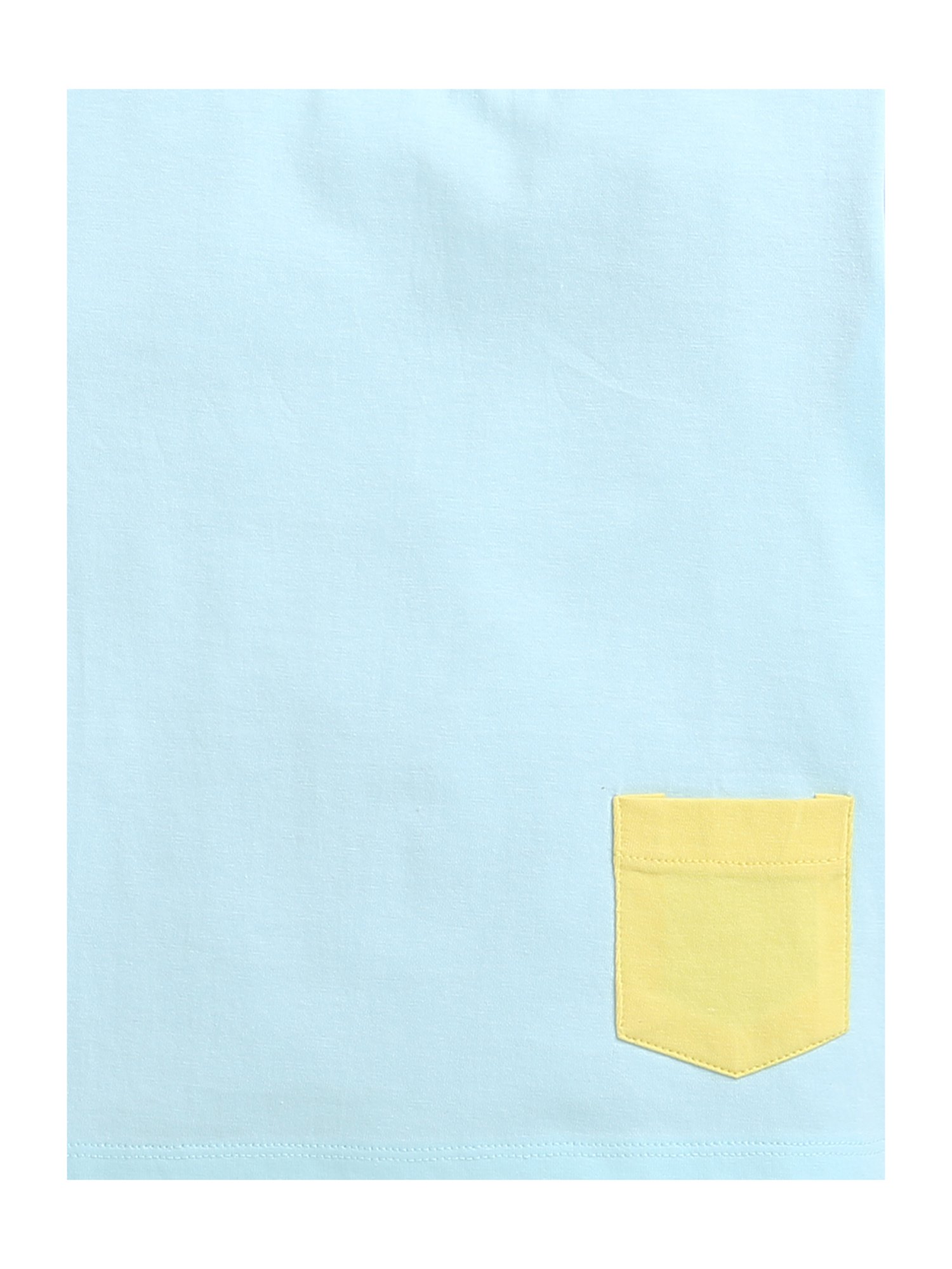 Bumzee Kids Sky Blue Solid T-Shirt