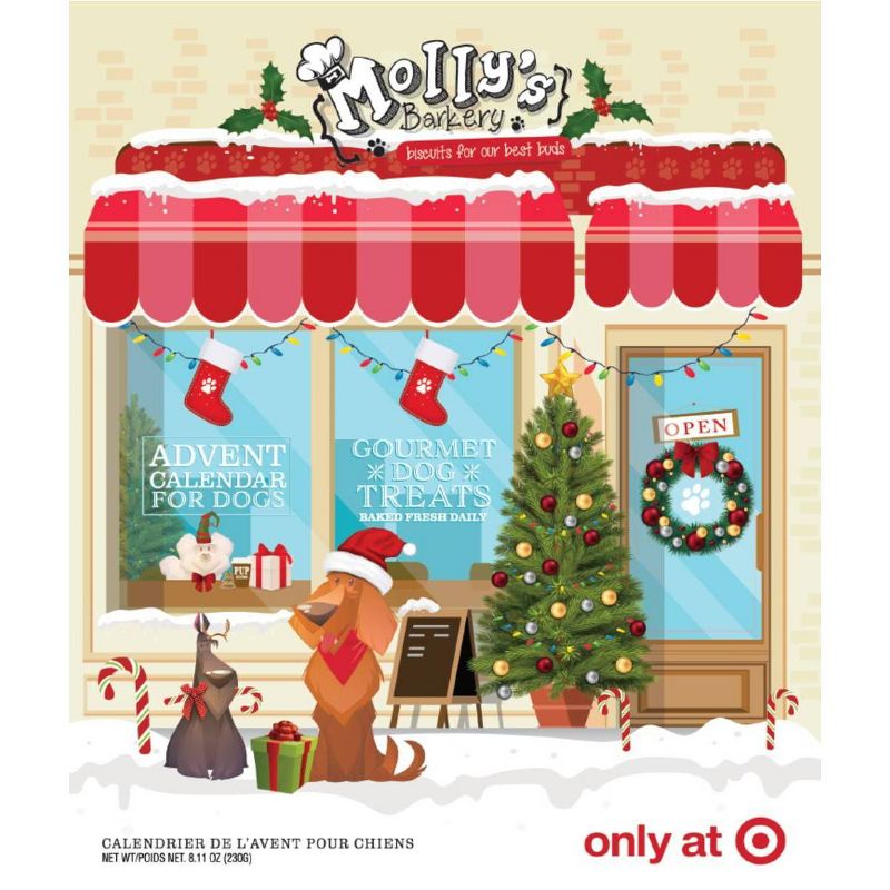 Molly's Barkery Holiday Advent Calender Dog Treats - 8.11oz