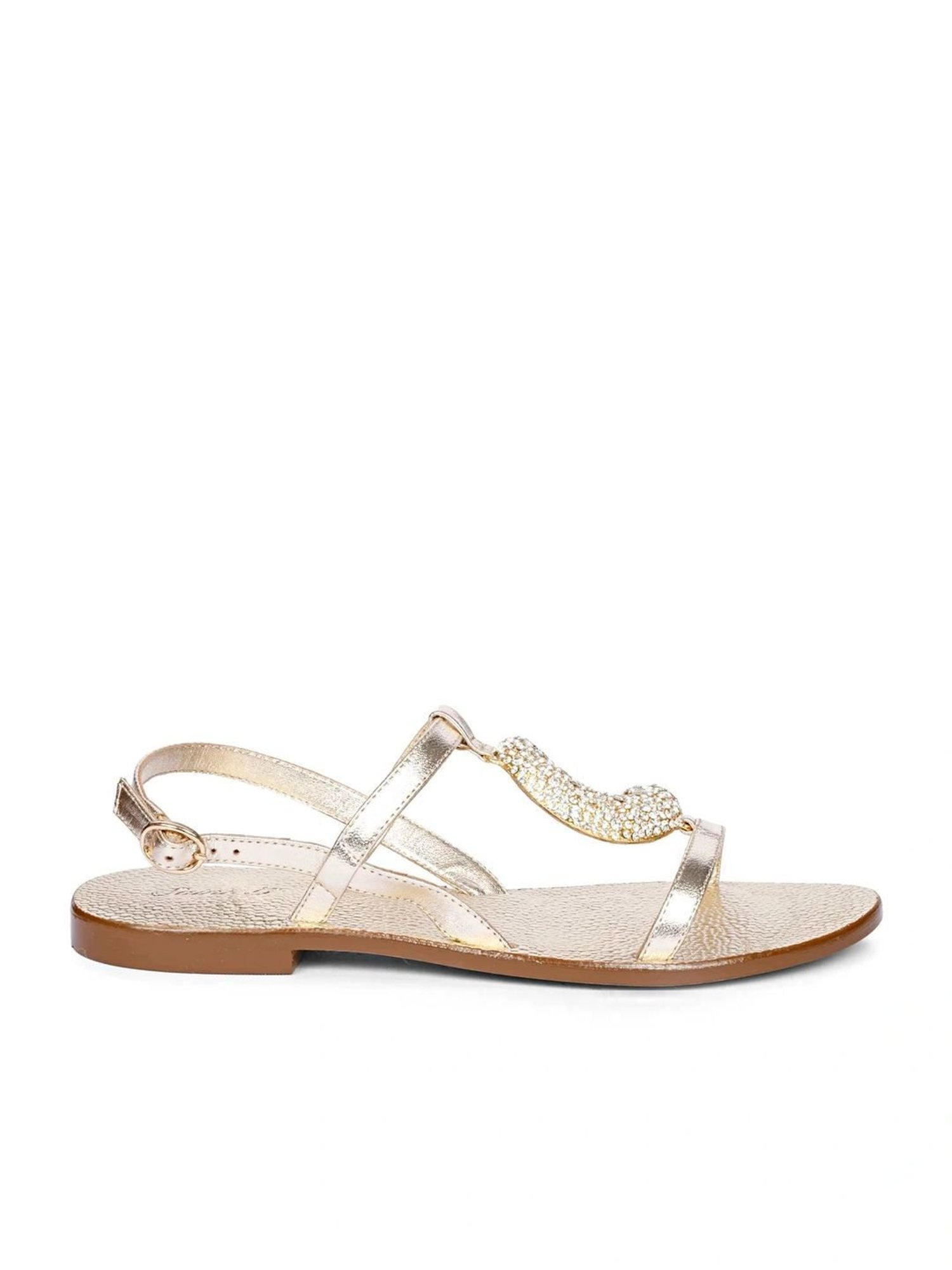 Saint G Women's Daisy Gold Back Strap Sandals