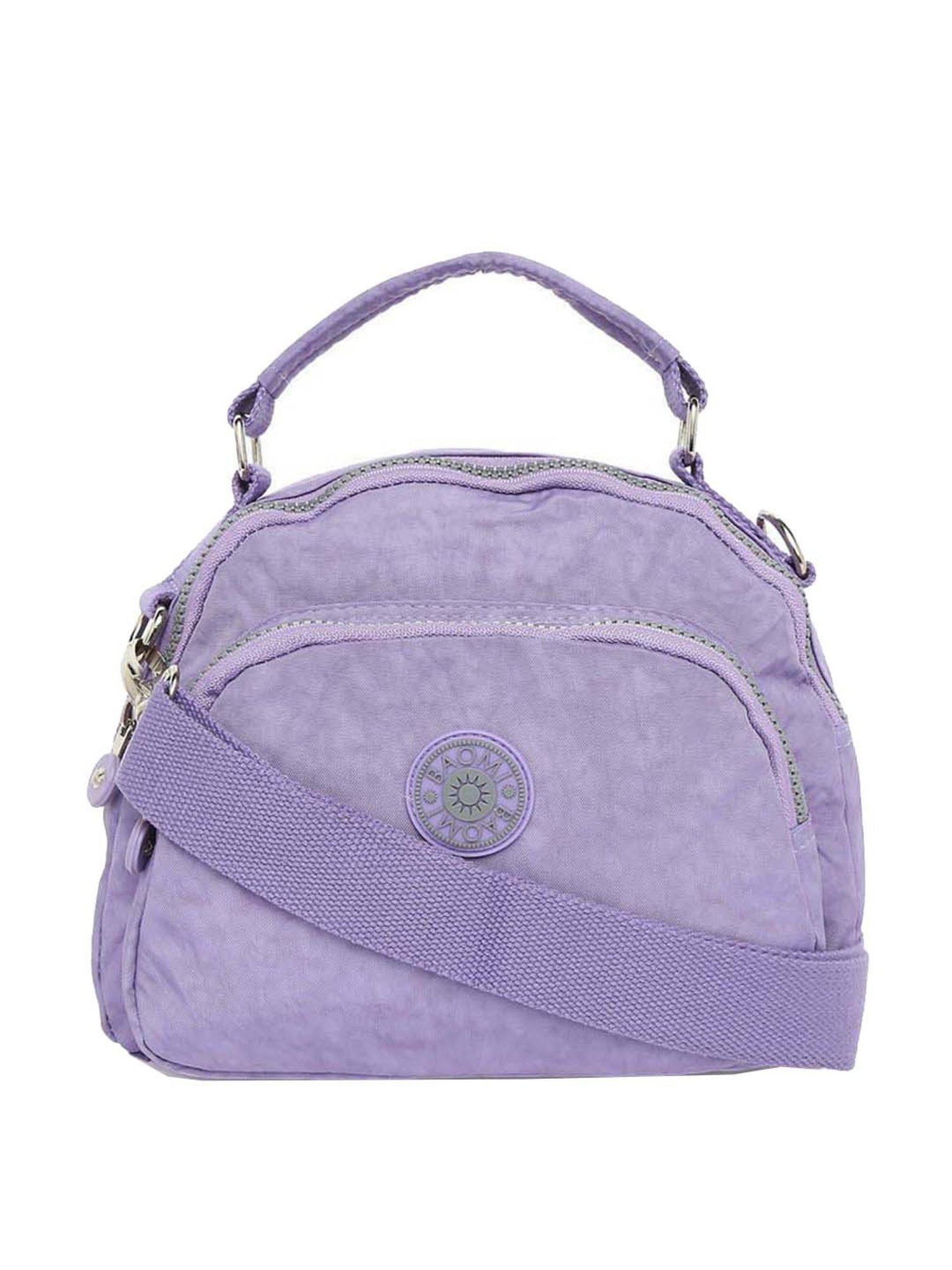 Baomi Purple Solid Medium Cross Body Bag