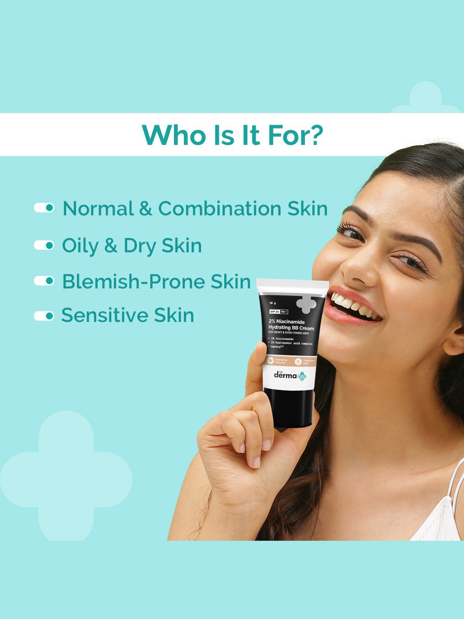 Glam21 Skin Perfector Photoprep Broad Spectrum Cream SPF 30 05 Fudge - 50 gm