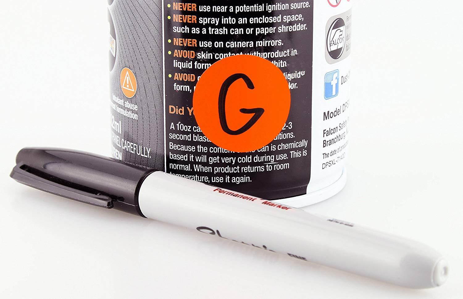 ChromaLabel 1 inch Color-Code Dot Labels | 1,000/Roll (Fluorescent Red-Orange)