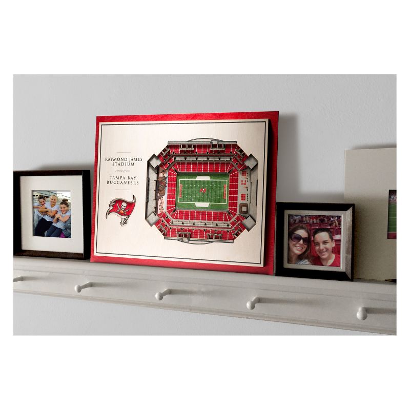 NFL Tampa Bay Buccaneers 5-Layer Stadiumviews 3D Wall Art