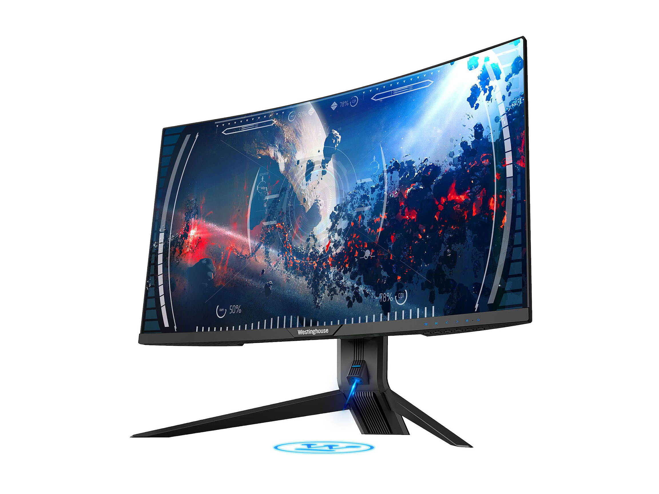 Westinghouse WC27PX9019 27" Full HD 1920 x 1080 144Hz 2xHDMI DisplayPort AMD FreeSync Technology Flicker-Free USB 3.0 Hub Low Blue Light Eye Care Widescreen Backlit LED Curved Gaming Monitor