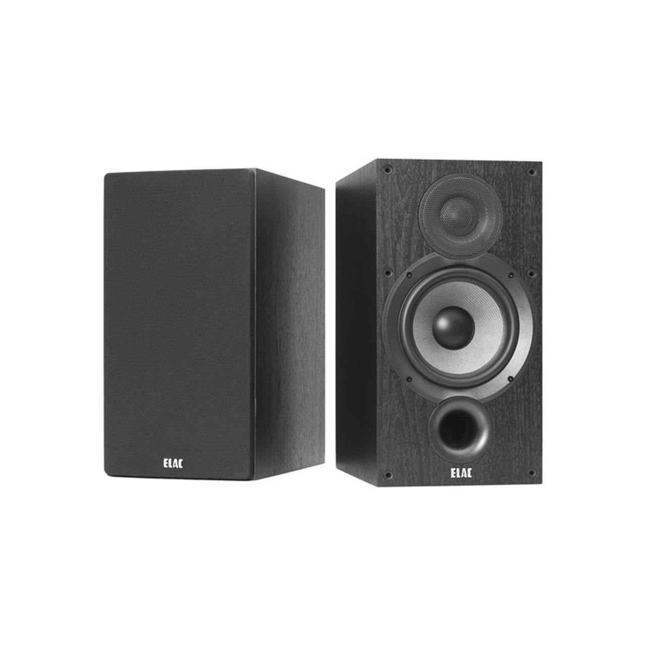 ELAC Debut 2.0 B6.2 Bookshelf Speakers, Black (Pair)