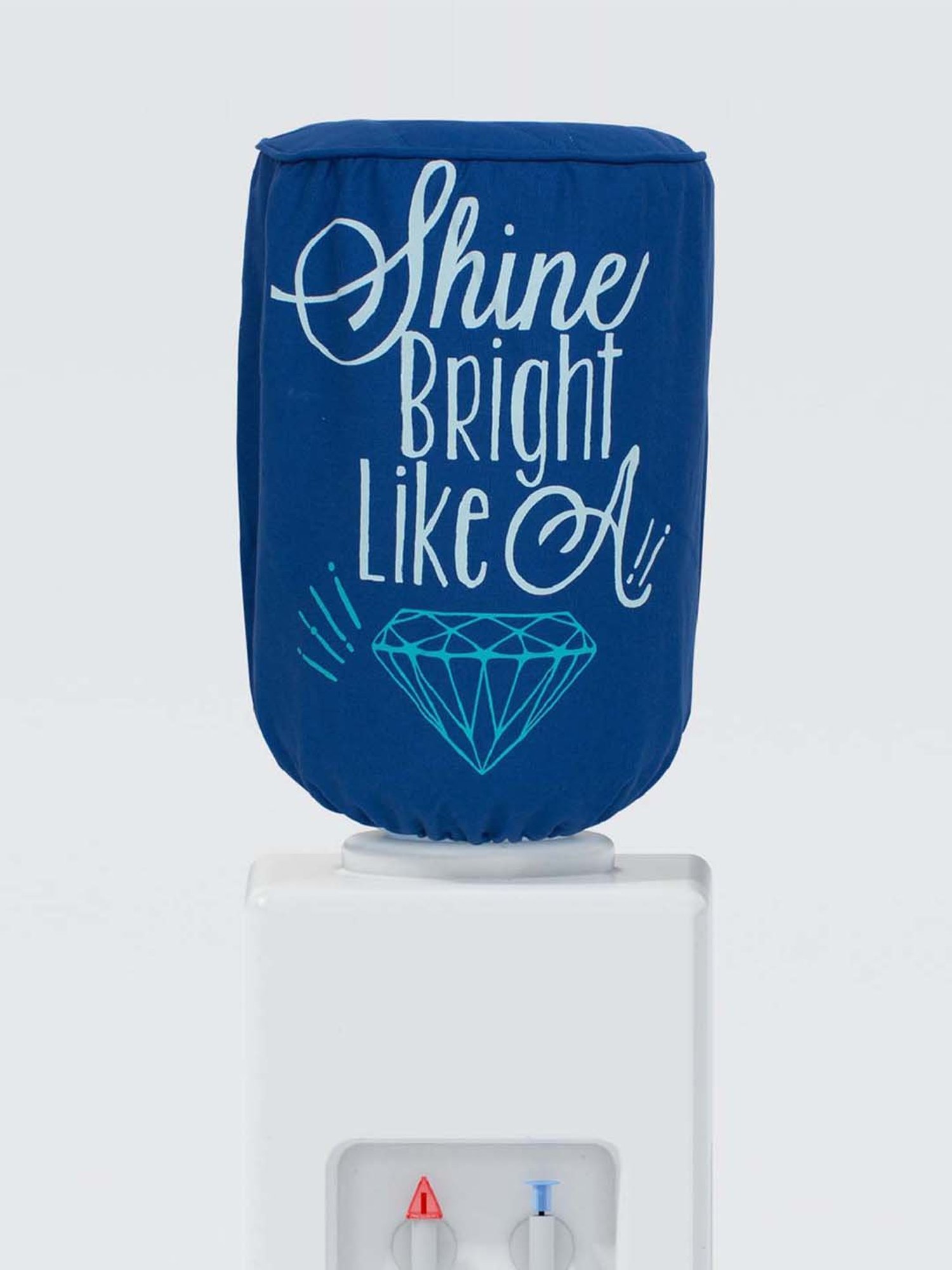 Swayam Navy Blue Cotton 20 Litre Water Dispenser Bottle Cover - Set of 1