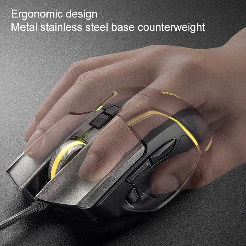 Y-FRUITFUL Detachable Macro Programming Mechanical Gaming Mouse