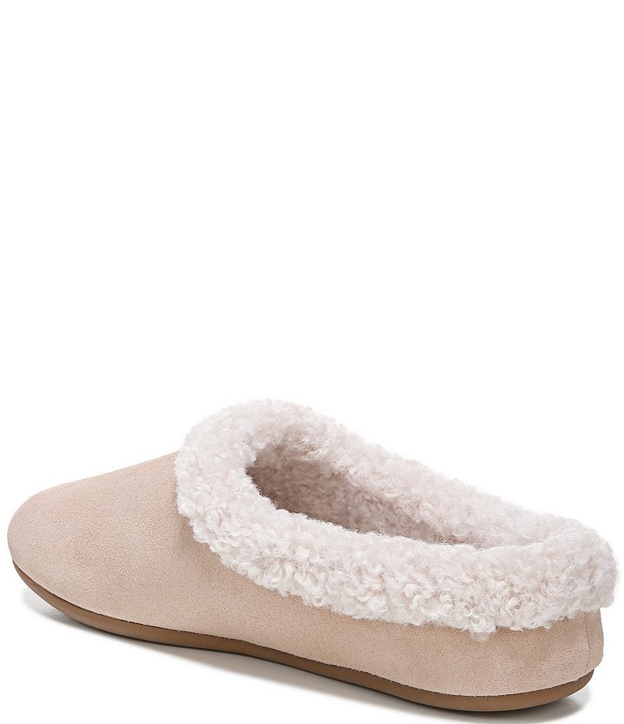 Zodiac Paloma Suede Faux Shearling Lined Slippers